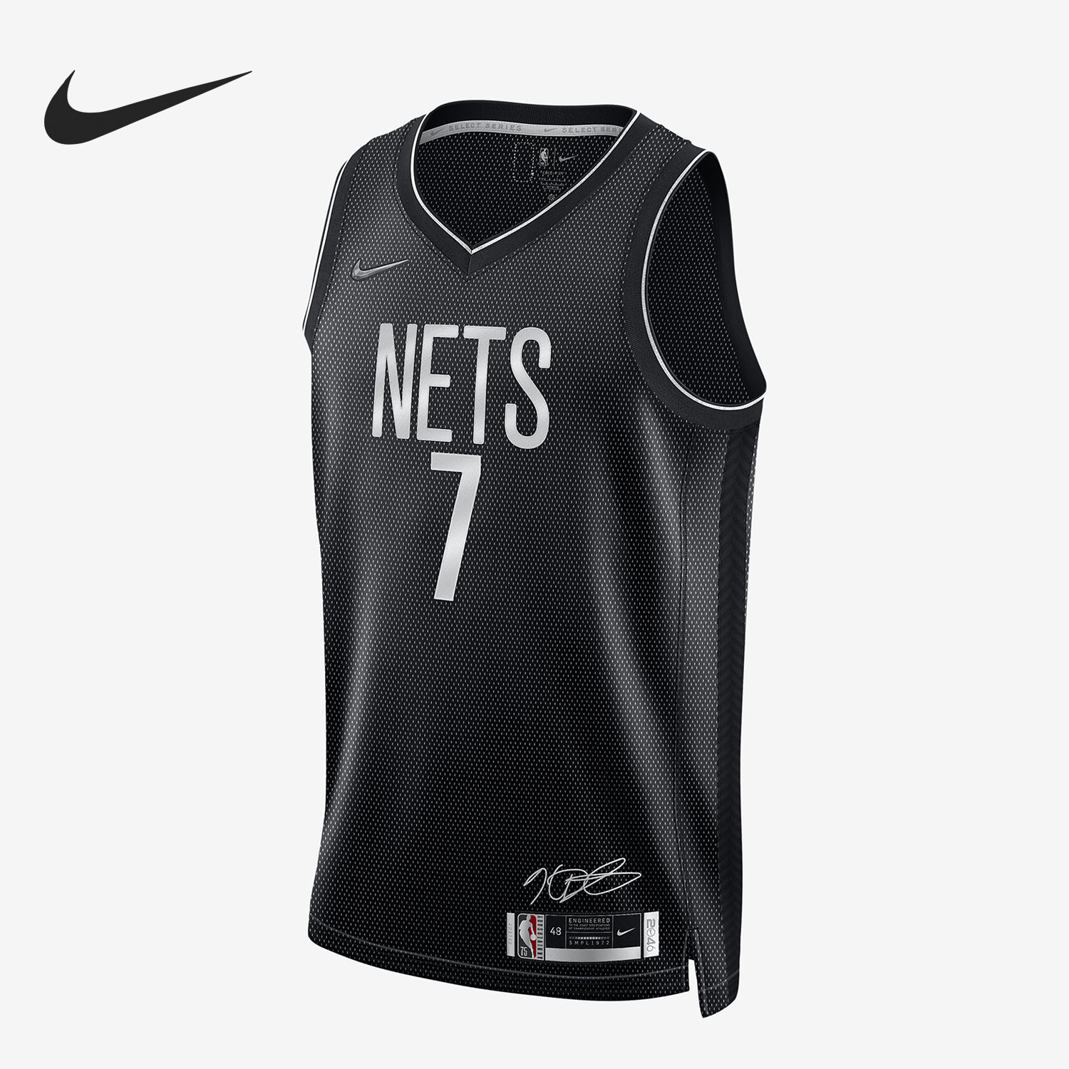 Nike/耐克正品篮网队杜兰特Dri-FIT男子无袖球衣DH8057-010