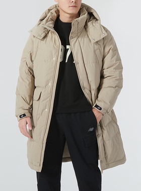 New Balance/NB正品男士连帽冬季保暖简约羽绒服外套NPD4E241-LBE