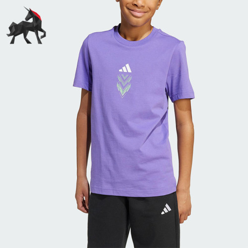 Adidas/阿迪达斯正品T-SHIRT F50大童透气圆领足球运动短袖JM8941