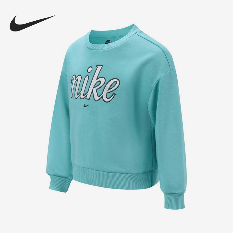 耐克小童圆领印花休闲卫衣