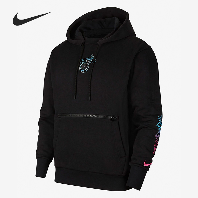 Nike/耐克正品迈阿密热火队COURTSIDE NBA男子套头连帽衫 CN1815