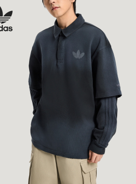 Adidas/阿迪达斯正品三叶草男士休闲假两件运动宽松POLO衫KR5053