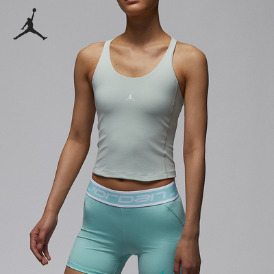 Nike/耐克正品JORDAN女士工字运动透气训练背心HQ8906-034