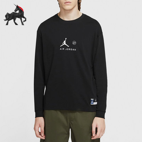 Nike/耐克正品男士运动休闲街头风格圆领长袖T恤DA2982-010