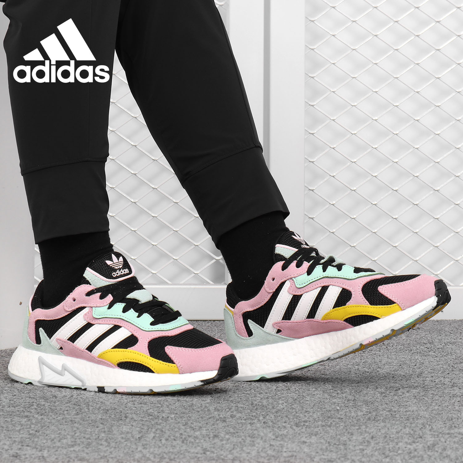 Adidas/阿迪达斯正品 TRESC RUN BR W 女子经典运动休闲鞋EH3009