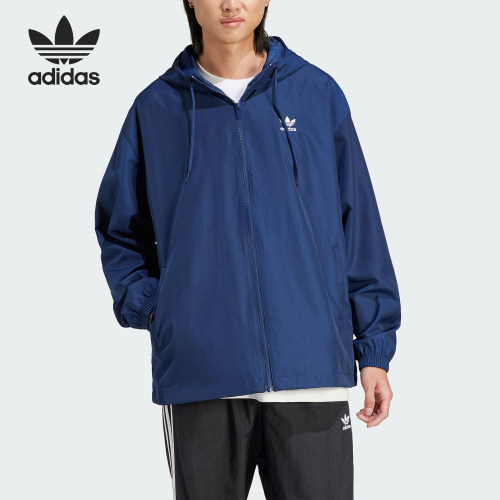 Adidas/阿迪达斯正品三叶草TREFOIL WB男士宽松夹克IR9858