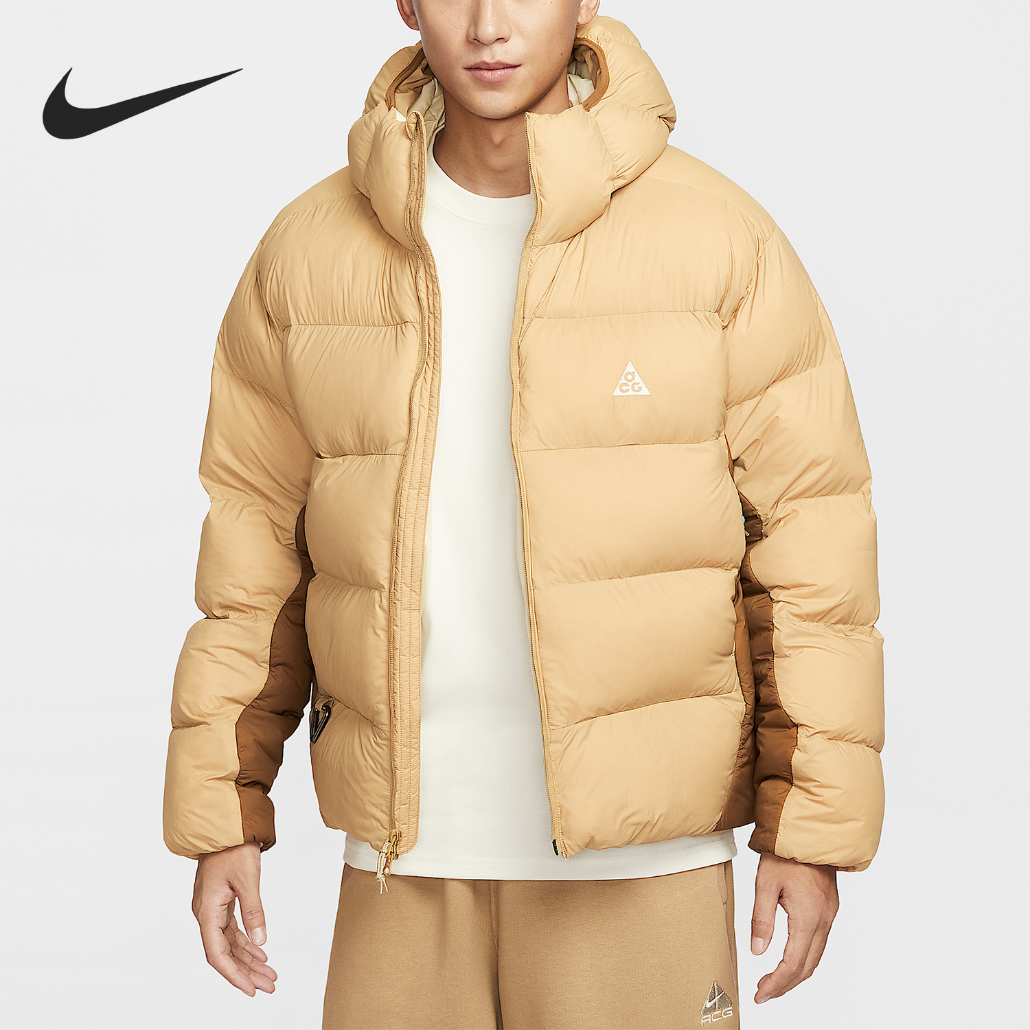 Nike/耐克正品Therma-FIT男士运动保暖拼接棉服FV8911-297