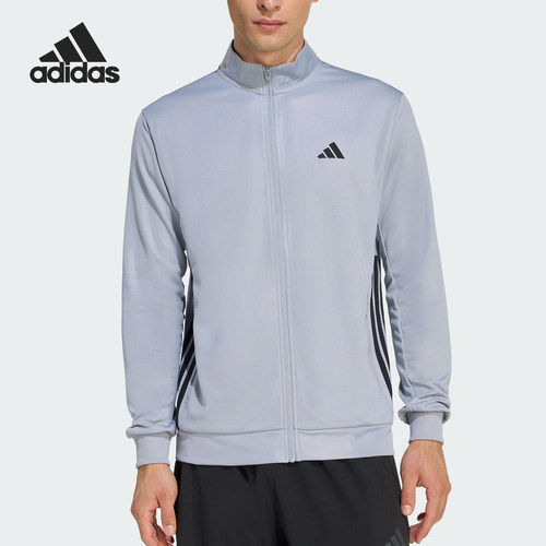 Adidas/阿迪达斯正品春秋男士运动拉链健身长袖夹克外套KC5293
