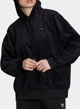 Adidas/阿迪达斯正品三叶草女子休闲连帽宽松卫衣H22832