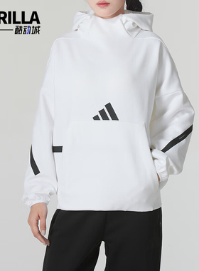 Adidas/阿迪达斯正品W Z.N.E. OH HD 女士休闲简约宽松卫衣JI7553