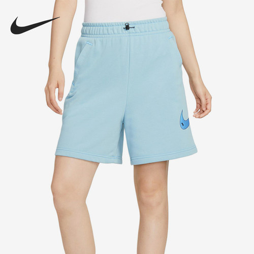 Nike/耐克正品女子运动针织透气休闲经典透气五分短裤DM6750-494