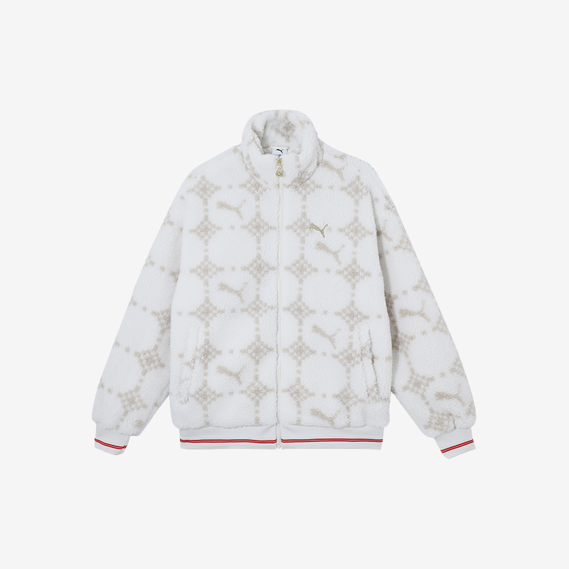 彪马男士仿羊羔绒运动保暖外套