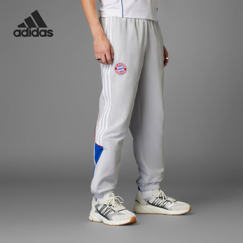 Adidas阿迪达斯正品男子收脚刺绣系带日常出行运动长裤JF0591