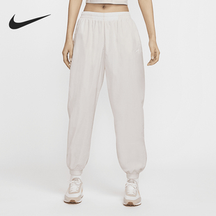 Nike/耐克官方正品当季新款女士防晒中腰宽松梭织长裤FV7669-110