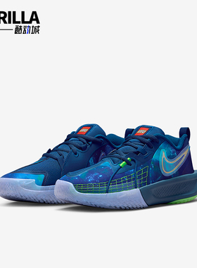 Nike/耐克正品2025秋季款GS女子大童系带减震篮球鞋IF2118-400