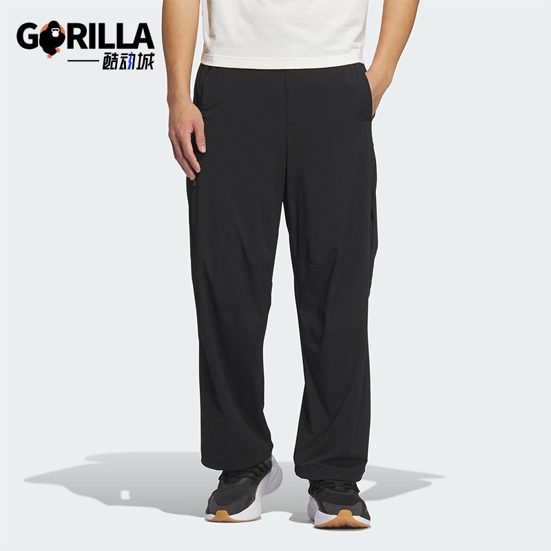 Adidas/阿迪达斯正品25年夏新款男士梭织经典户外运动裤JZ8416