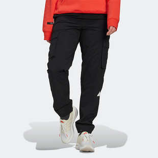 Adidas 秋新款 女子运动休闲舒适透气宽松长裤 HM2906 阿迪达斯正品
