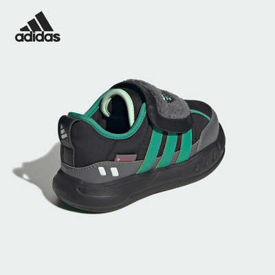 Adidas/阿迪达斯正品PUFFY SKIPPER小童魔术贴休闲鞋KJ3899