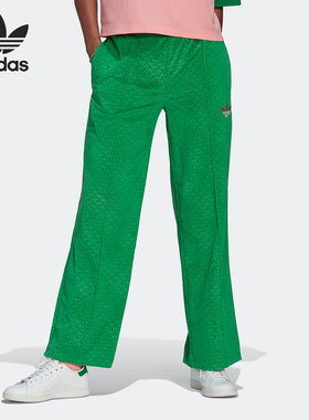 Adidas/阿迪达斯官方正品三叶草VELOUR PANT女子运动直筒裤IB2049