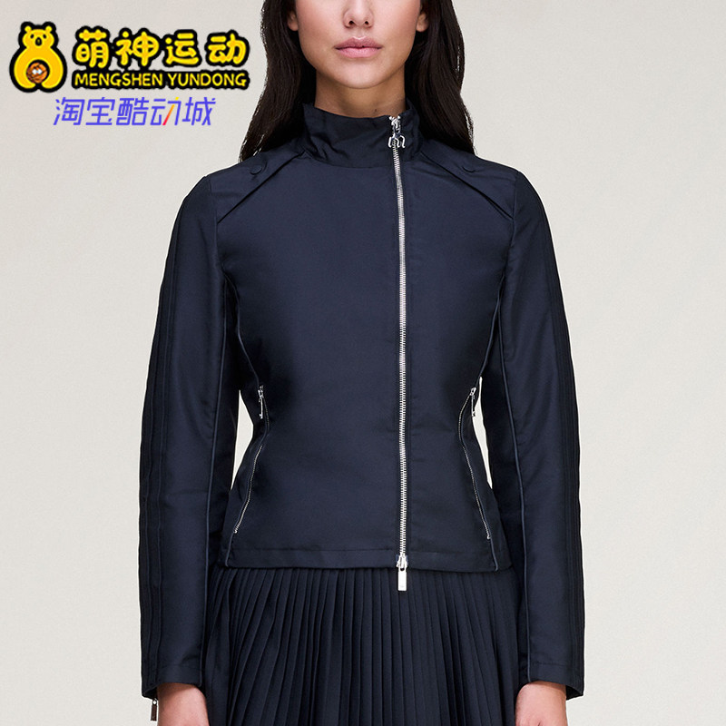 Adidas/阿迪达斯正品三叶草新款女深蓝色经典出行夹克外套KA2734