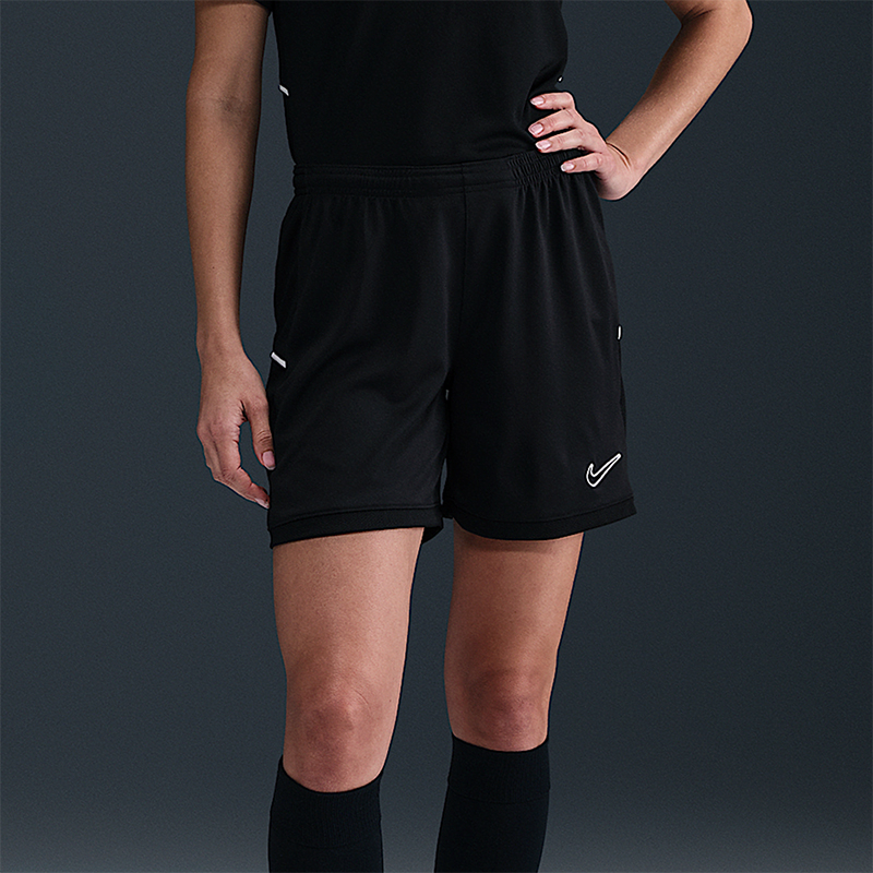 Nike/耐克正品2025女士松紧腰训练透气刺绣足球短裤HM0799-010