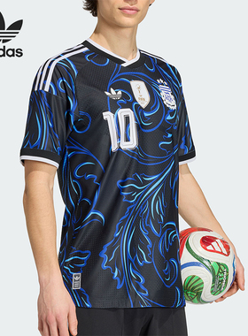 Adidas/阿迪达斯正品三叶草男士透气复古图案训练短袖T恤KH3935