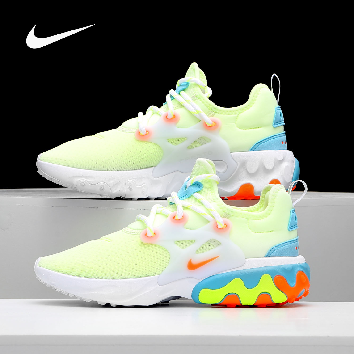 Nike/耐克正品W NIKE REACT PRESTO女子休闲运动跑步鞋CD9015-700