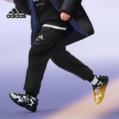 阿迪达斯正品 2025秋季 款 Adidas 儿童日常束脚运动保暖长裤 KB5130