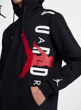 Nike/耐克正品JORDAN 运动套头男子连帽宽松卫衣CV5482-010