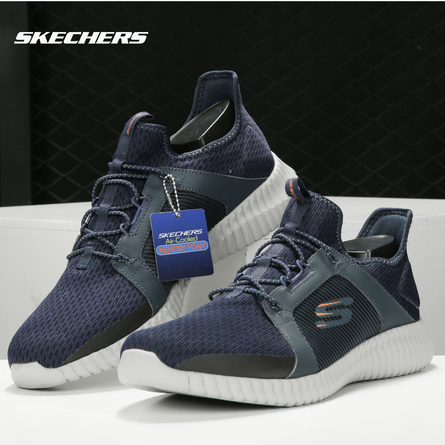 Skechers/斯凯奇正品女子公路一脚套网布轻便休闲跑步鞋