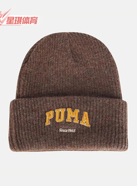 Puma/彪马正品2025年夏季男女运动保暖经典户外针织帽027233-02