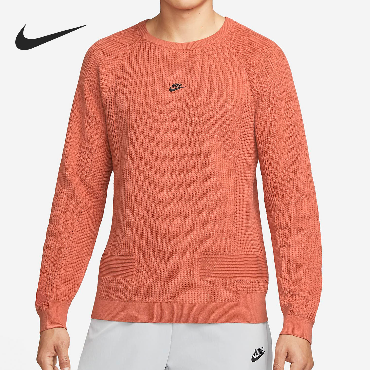 Nike/耐克正品 NSW TP ENG KNT LS TOP 男子卫衣 DN3618-827