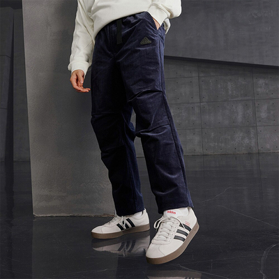 阿迪达斯男士灯芯绒运动休闲裤