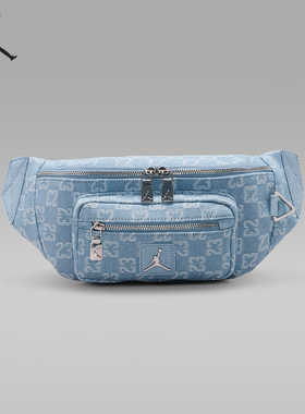 Nike/耐克正品Jordan Monogram 男士经典牛仔布腰包IZ8439-412