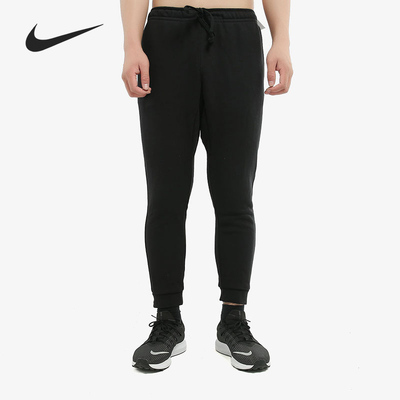 Nike/耐克正品男子文字印花加绒休闲运动收口小脚长裤 AT5266