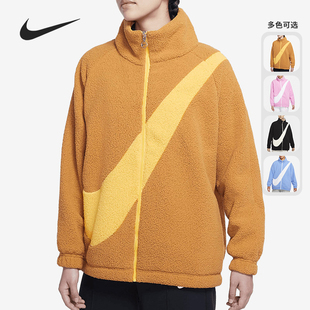 DC5138 休闲女子羊羔绒双面穿保暖夹克外套 010 耐克正品 Nike