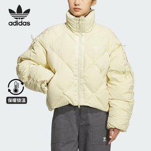 COM BOW DOWN女士宽松立领休闲羽绒服KC2613 阿迪达斯正品 Adidas