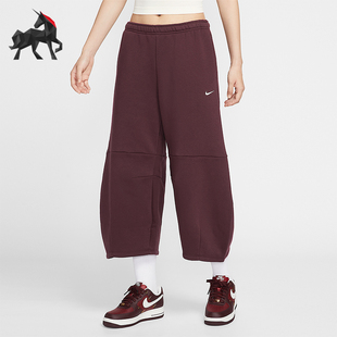 Nike Sportswear女士加绒休闲运动针织九分裤 IM7475 652 耐克正品