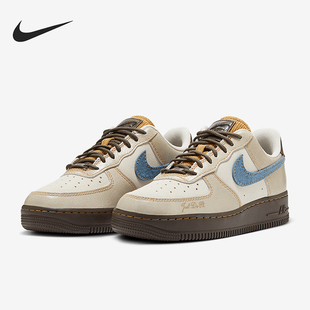 Force Air 耐克正品 142 耐磨板鞋 HQ3458 1女士厚底经典 Nike
