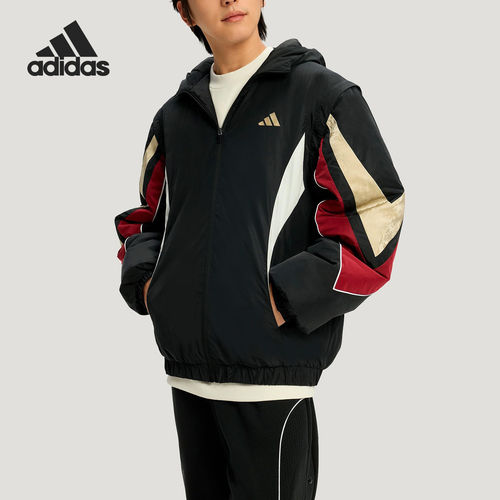 Adidas/阿迪达斯正品BB LNY JKT男士可拆卸篮球棉服KS3171