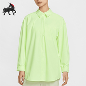 轻盈翻领经典 2025女士时尚 简约长袖 衬衫 701 Nike HQ0237 耐克正品