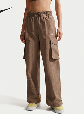 Nike/耐克正品Sportswear女士复古防晒中腰工装长裤IR7567-214