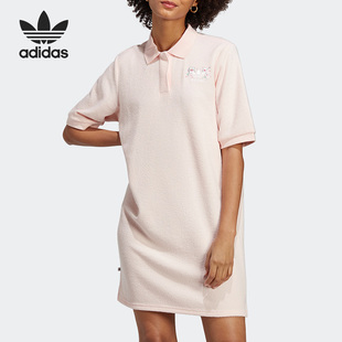 女子运动短袖 Adidas 三叶草新款 阿迪达斯官方正品 连衣裙IP3754