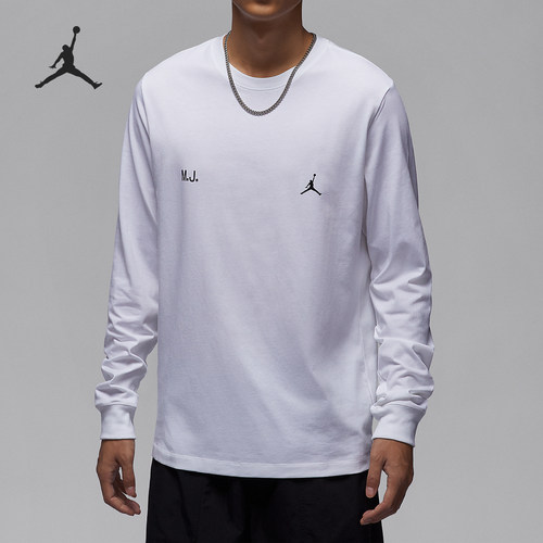 Nike/耐克正品JORDAN男士时尚圆领透气运动长袖T恤FZ1935-100