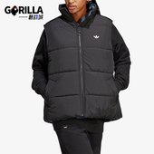 Adidas 三叶草女士双面穿保暖立领棉马甲IJ8187 阿迪达斯正品