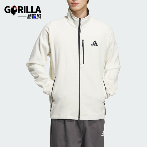 Adidas/阿迪达斯正品FLEECE JACKET男女休闲抓绒运动外套KH1804