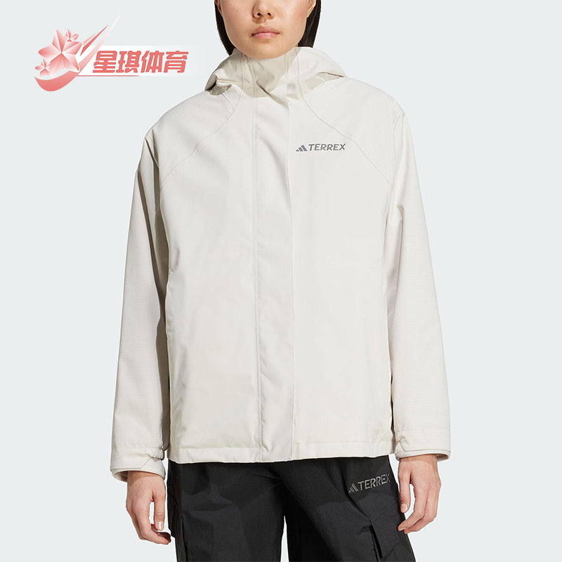 Adidas/阿迪达斯正品XPL W FLC 3IN1女士宽松运动连帽外套JV8690