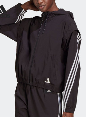 Adidas/阿迪达斯正品新款女子可拆卸长袖运功夹克外套GP8725
