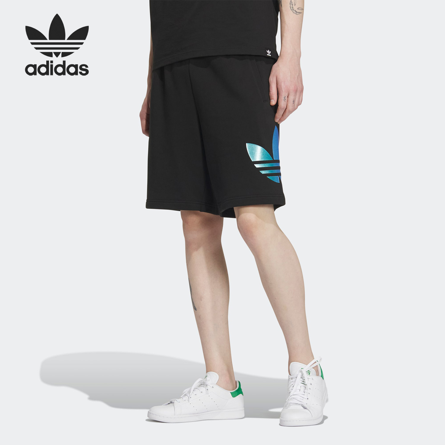 Adidas/阿迪达斯正品三叶草夏季新款男子针织五分短裤IP7545