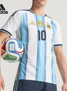 Adidas/阿迪达斯正品2025男士圆领套头透气足球短袖KH3934